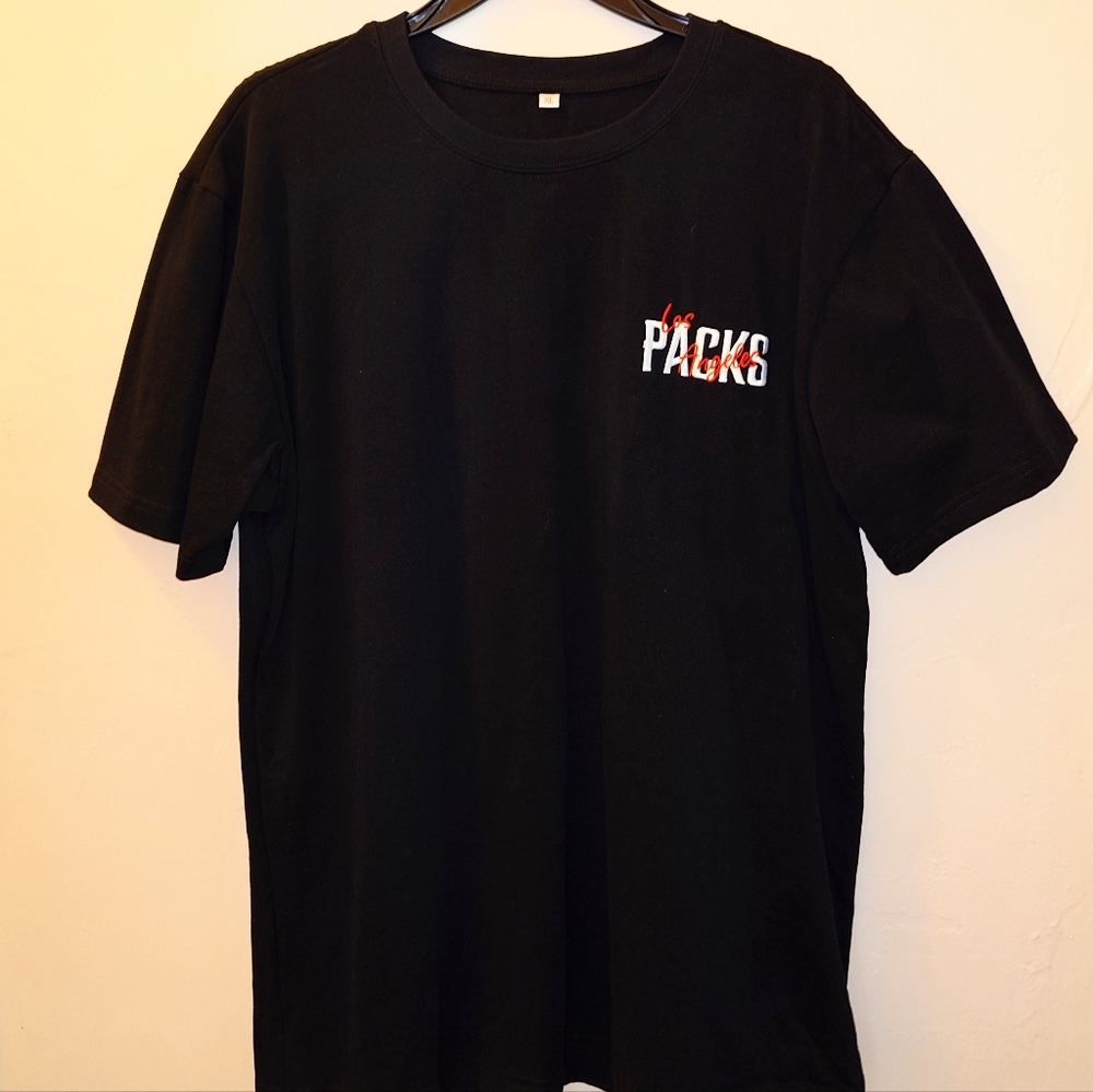 Packs Packwoods Los Angeles Hemp Cannabis Shirt XL New Black Embroidered Tee